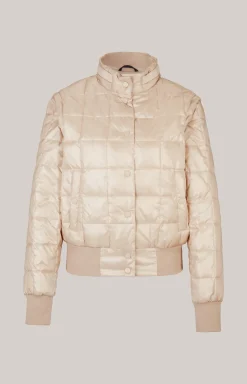 2in1-Steppjacke in Nude