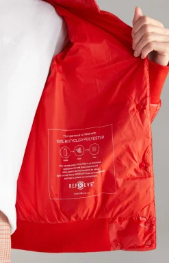 2in1-Steppjacke in Rot