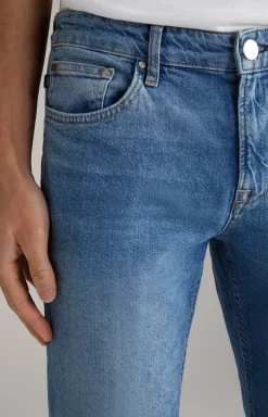 Jeans Mitch in Aqua-Blue Washed