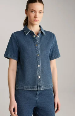 Jeans-Bluse in Denim Blue