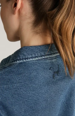 Jeans-Bluse in Denim Blue