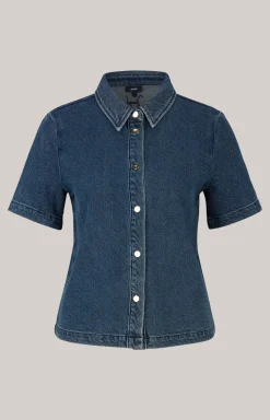 Jeans-Bluse in Denim Blue