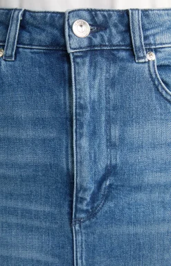 Jeans-Rock in Blue Washed