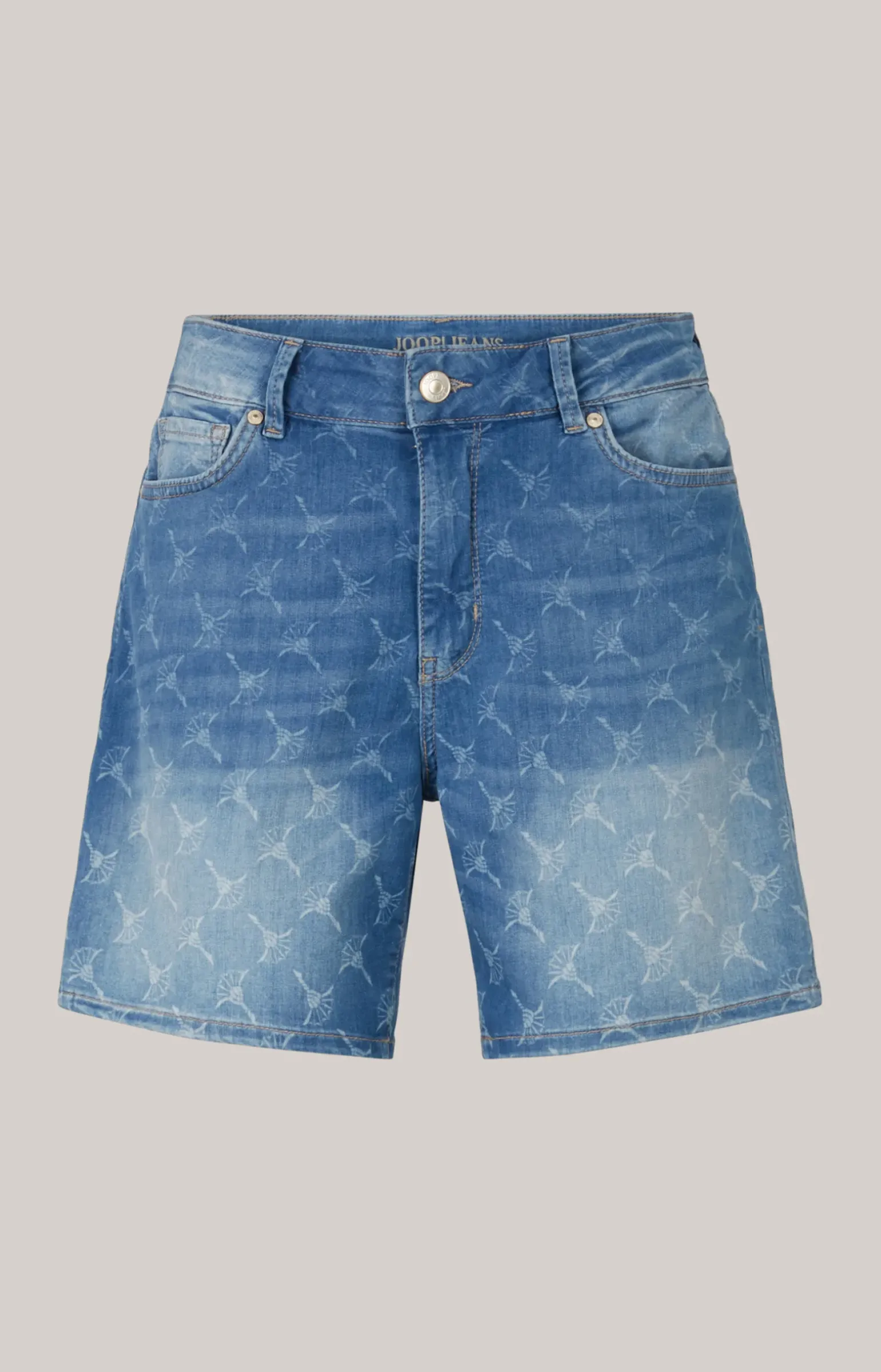 Jeans-Shorts in Blue Washed