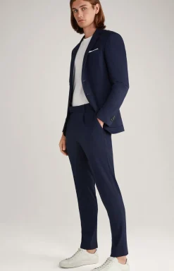 Jersey-Baukasten-Hose Bird in Navy meliert