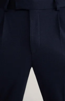 Jersey-Baukasten-Hose Bird in Navy meliert