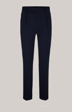 Jersey-Baukasten-Hose Bird in Navy meliert