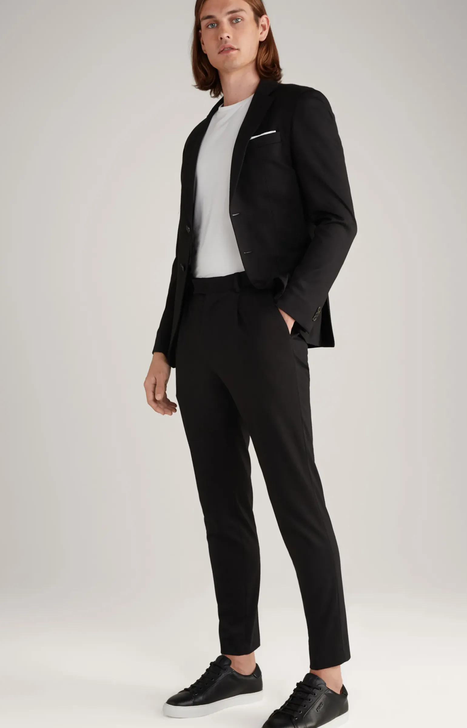 Jersey-Baukasten-Hose Bird in Schwarz