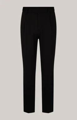 Jersey-Baukasten-Hose Bird in Schwarz