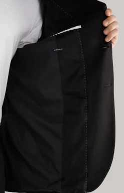 Jersey-Baukasten-Sakko Dash in Schwarz