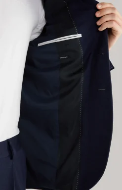 Jersey-Baukasten-Sakko Dash in Navy meliert