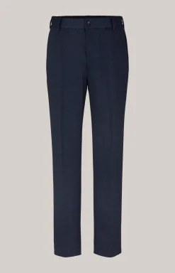 Jersey-Hose Baxx in Dunkelblau gemustert