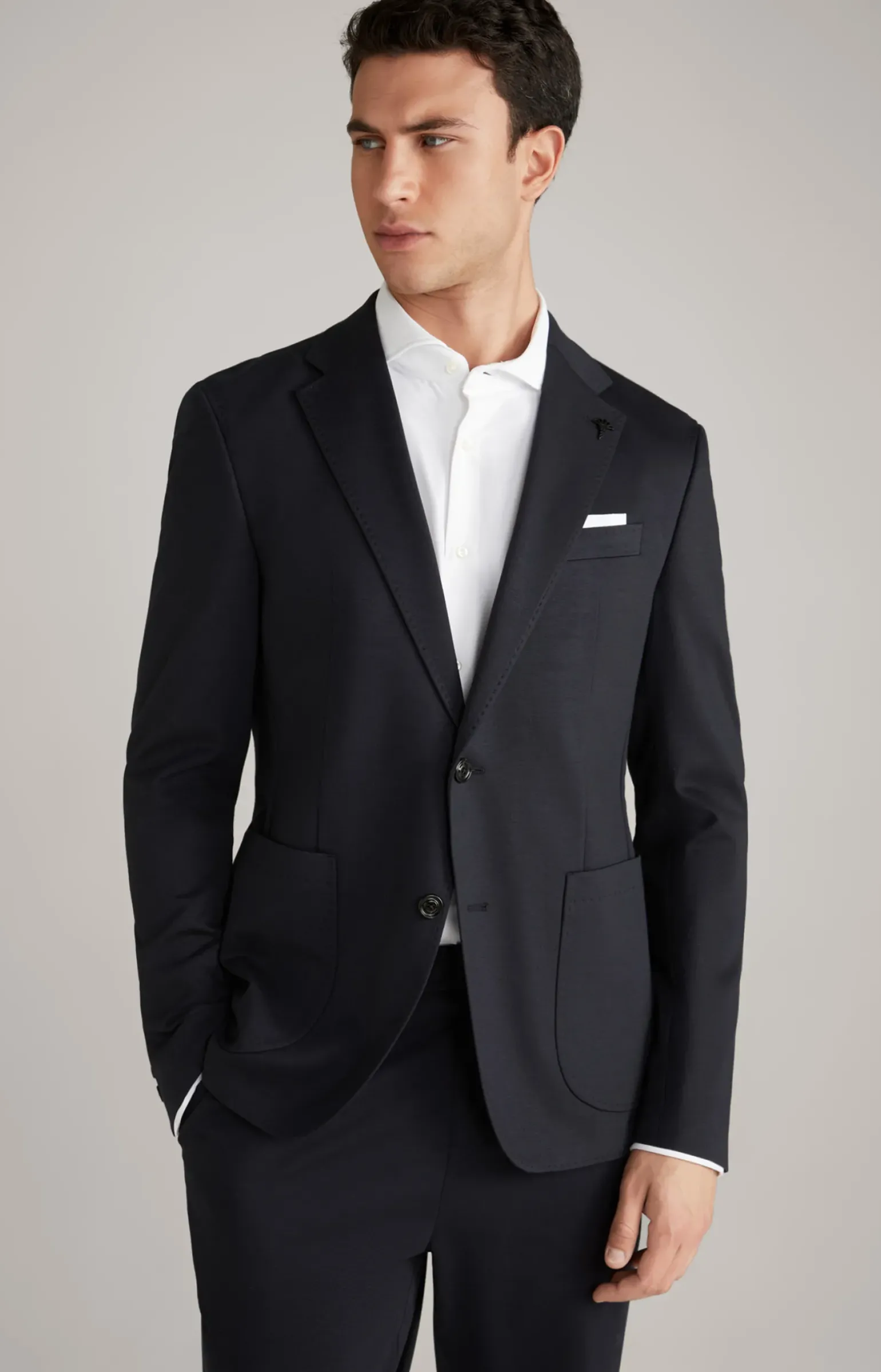 Jersey-Sakko Hoverest in Navy