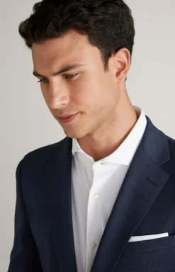 Jersey-Sakko Hustle in Dunkelblau gemustert