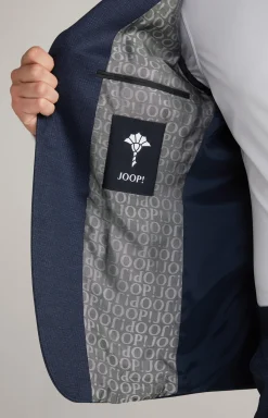 Jersey-Sakko Hustle in Dunkelblau gemustert