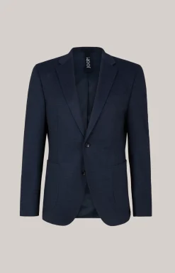 Jersey-Sakko Hustle in Dunkelblau gemustert