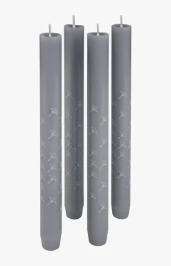 JOOP! FADED CORNFLOWER Stabkerze in Schiefer, 4er Set