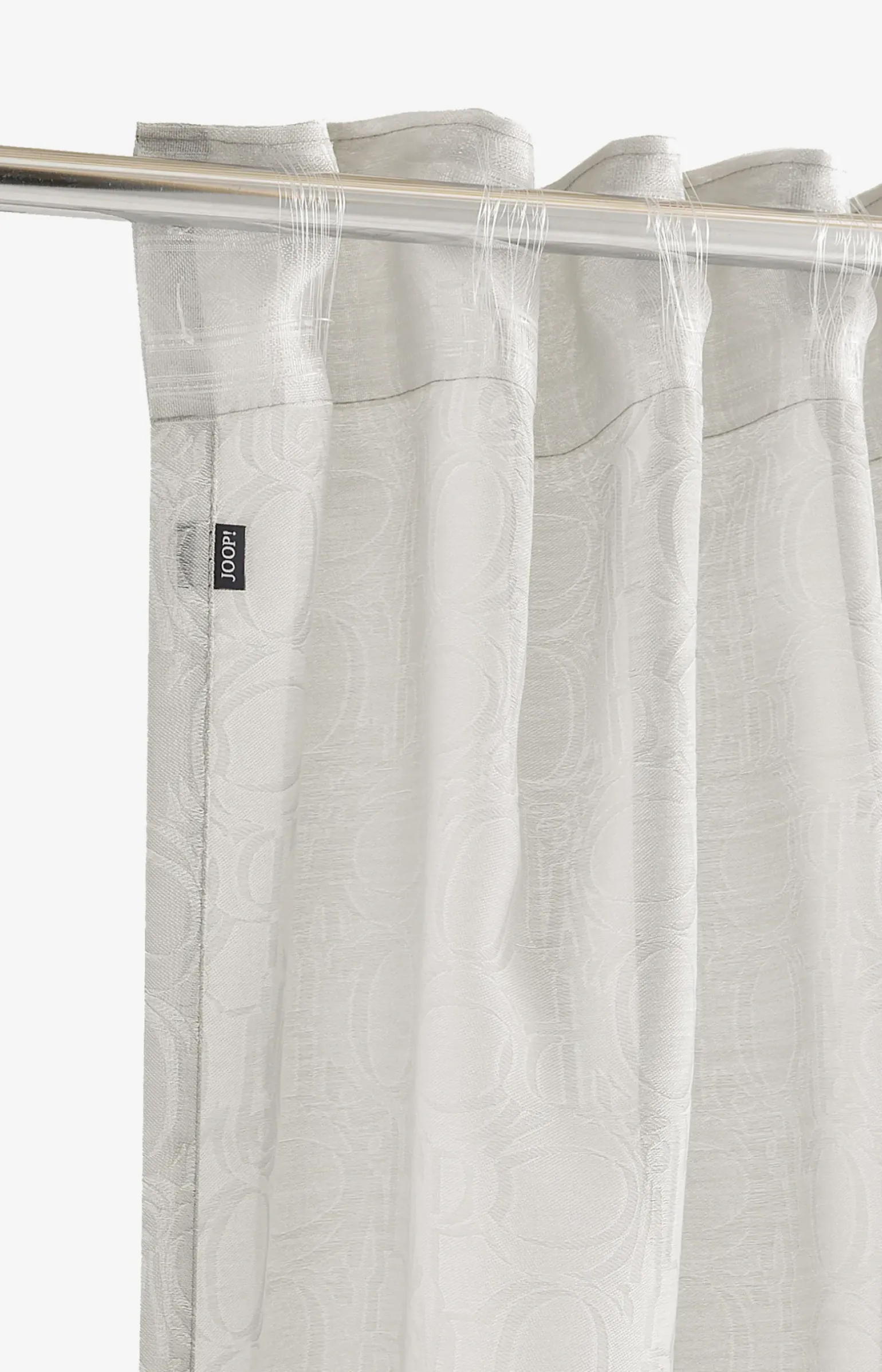 JOOP! ORNAMENT ALLOVER Fertig-Gardine in Grau