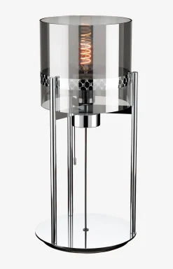 JOOP! ROUND LIGHTS CHROME Tischleuchte, Fumé-Glas/Chrom