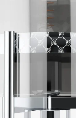 JOOP! ROUND LIGHTS CHROME Tischleuchte, Fumé-Glas/Chrom