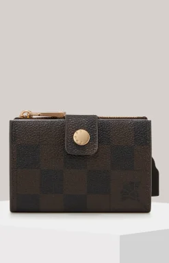 Karten-Etui Cortina Piazza C-Four in Dunkelbraun