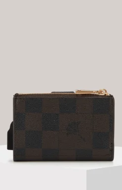 Karten-Etui Cortina Piazza C-Four in Dunkelbraun