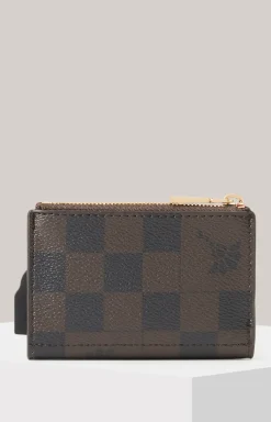 Karten-Etui Piazza Edition C-Four in Braun/Dunkelblau