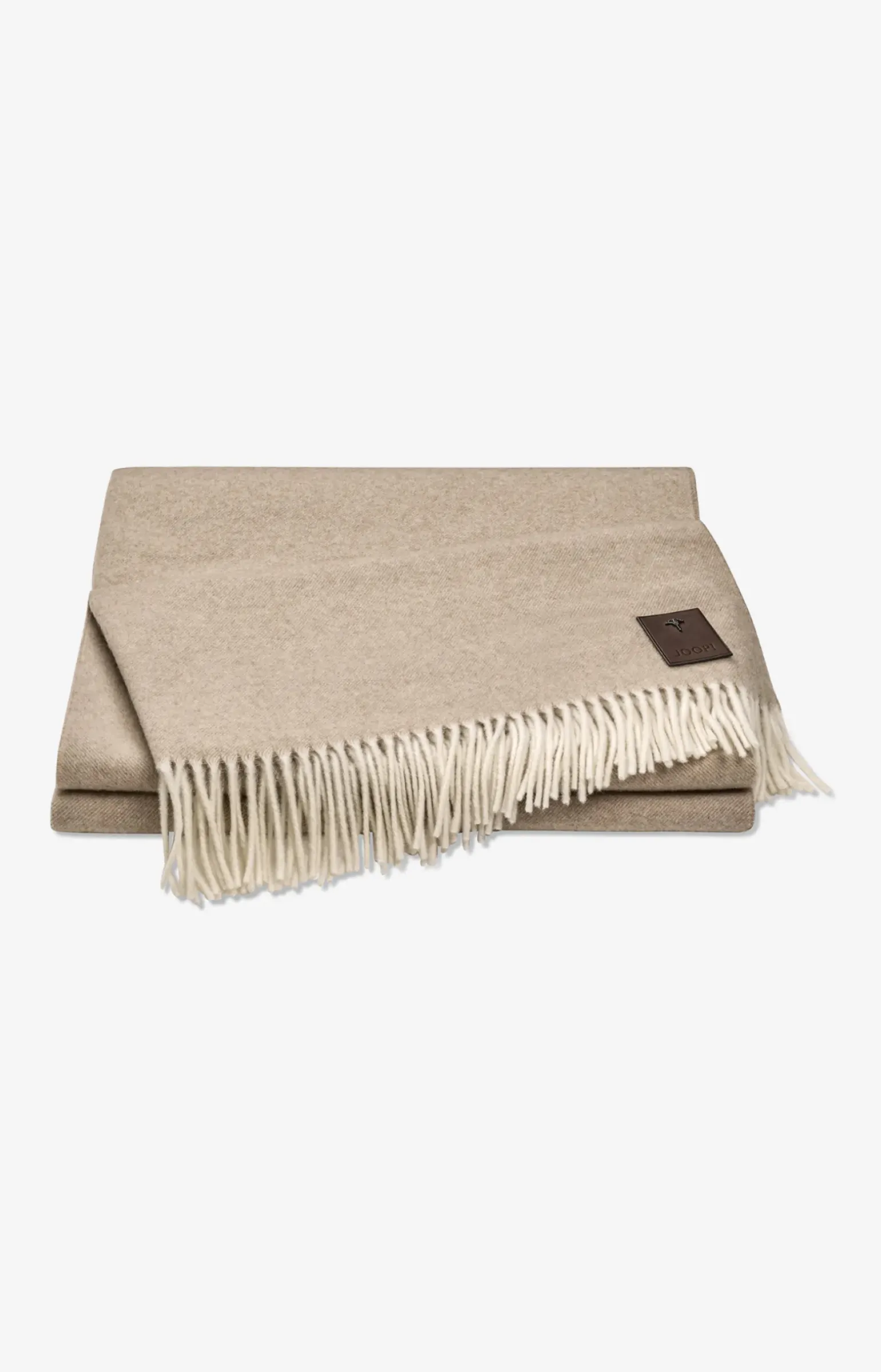 Kaschmir-Plaid JOOP! NOBLE in Natur-Beige