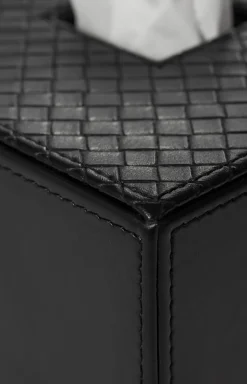 Kosmetiktuch-Spender Bathline, Schwarz