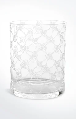 Kristallvase Allover (22x18), Weiß