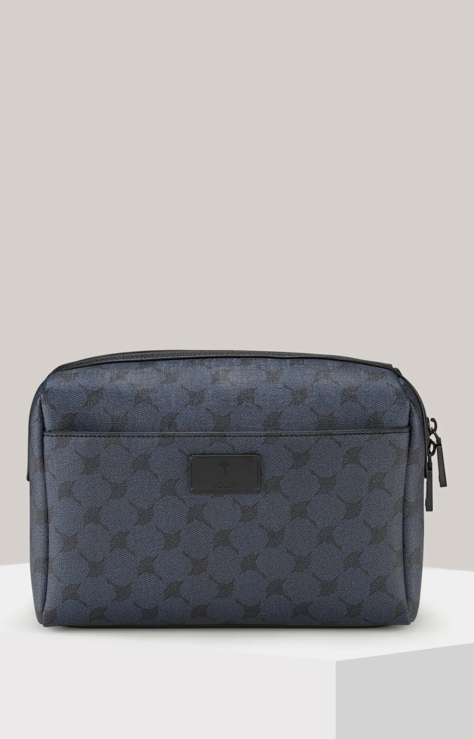 Kulturtasche Mazzolino Eris in Dunkelblau gemustert