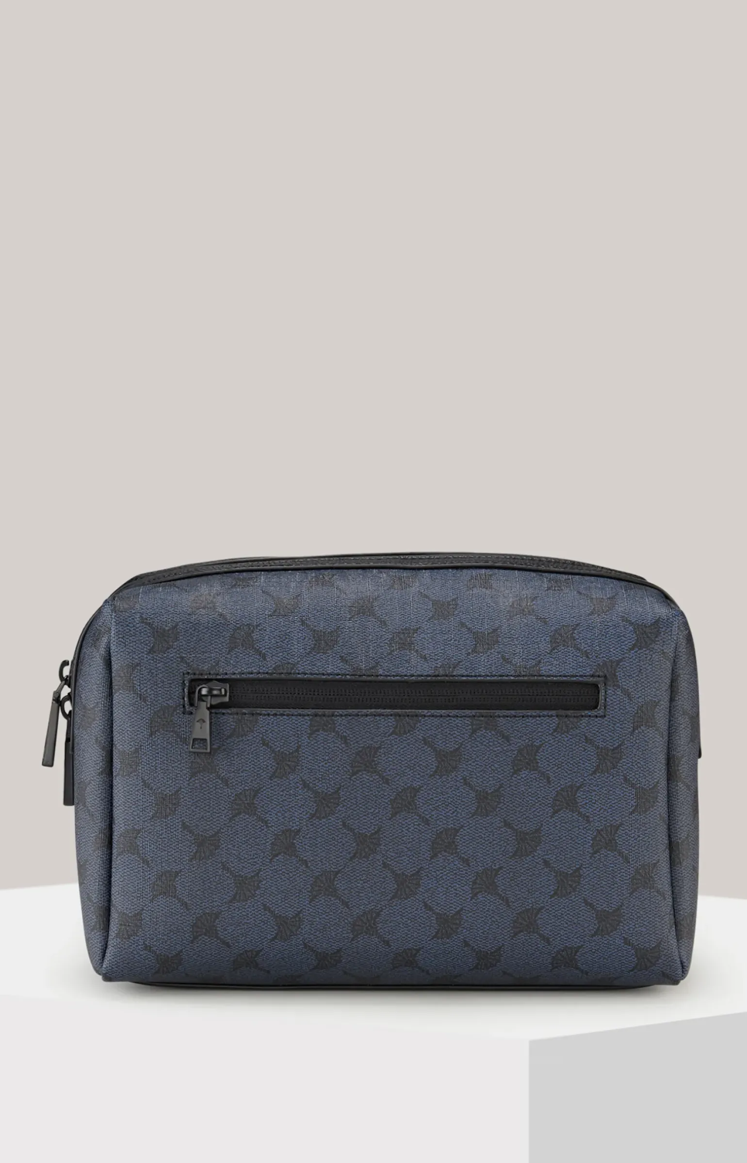 Kulturtasche Mazzolino Eris in Dunkelblau gemustert