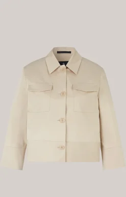 Kurz-Blazer in Beige