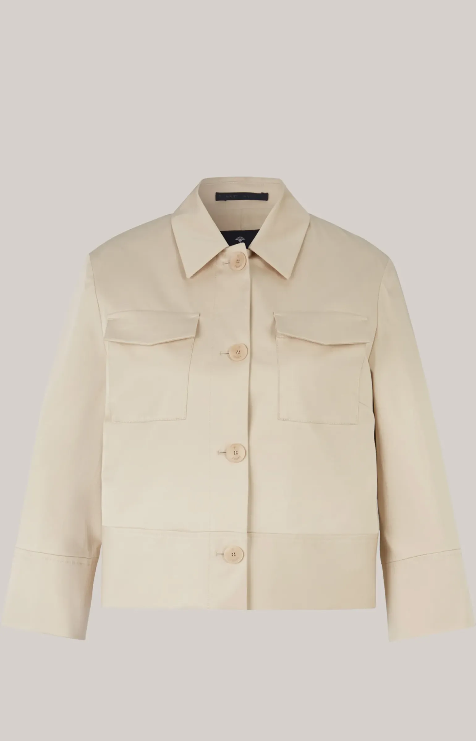Kurz-Blazer in Beige