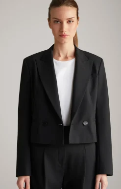 Kurz-Blazer in Schwarz