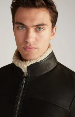 Lammfelljacke Vorot in Dunkelbraun