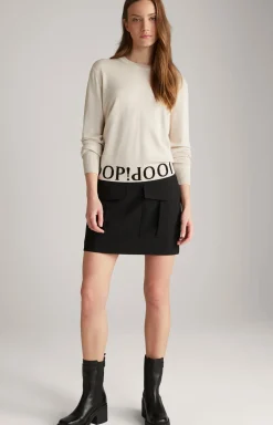 Langarmshirt in Nude