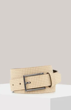 Ledergürtel in Beige