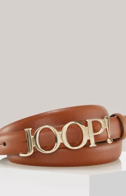 Ledergürtel in Cognac