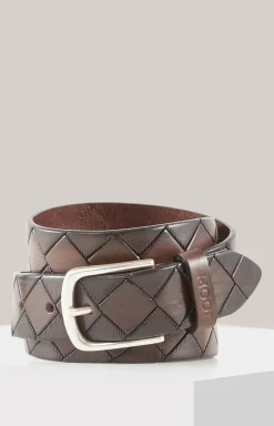 Ledergürtel in Dunkelbraun