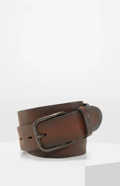 Ledergürtel in Dunkelbraun