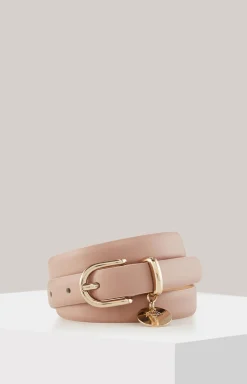 Ledergürtel in Rosé