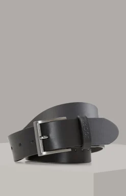 Ledergürtel in Schwarz