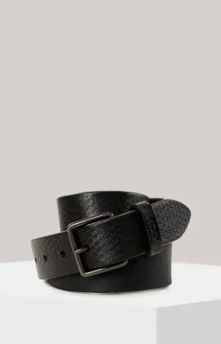 Ledergürtel in Schwarz