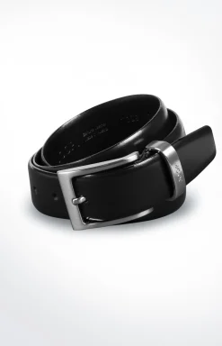 Ledergürtel in Schwarz