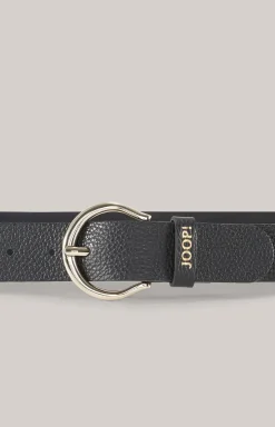 Ledergürtel in Schwarz