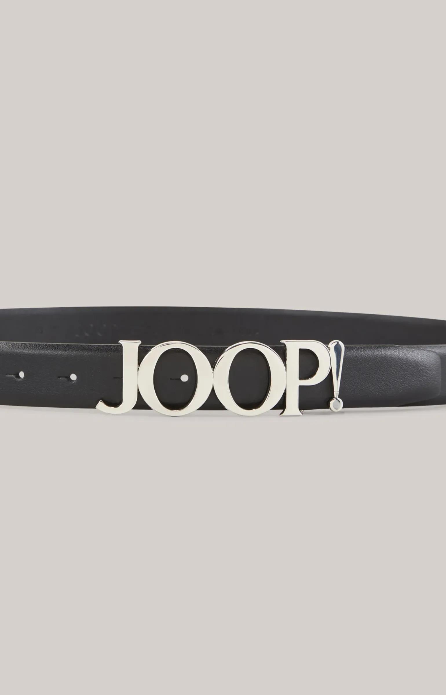 Ledergürtel in Schwarz/Silber