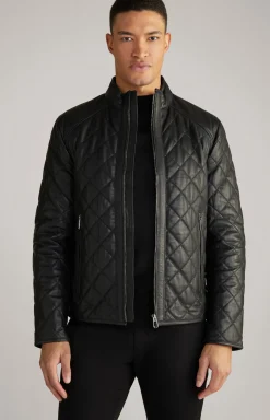 Lederjacke Boy in Schwarz