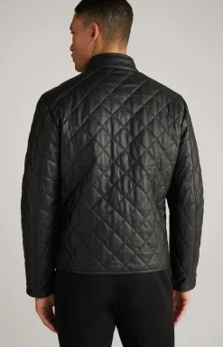 Lederjacke Boy in Schwarz