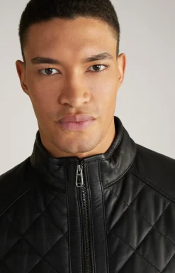 Lederjacke Boy in Schwarz